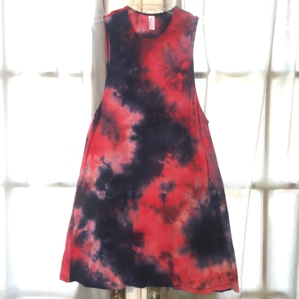 Vintage American Apparel Tye-dye Pink/Blue Dress!!